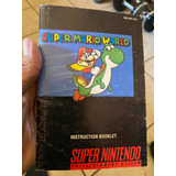Super Mario World Manual Snes Super Nintendo