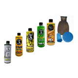 Kit Lavado De Auto + Lustre Cera Manopla Pad Paño Shine 8pc