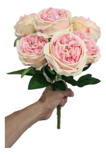 Ramo Grande 7 Rosas Austin Artificial Mayoreo Bouquet