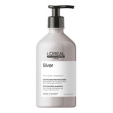 Shampoo Matizador Cabellos Rubios-grises Silver Serie Expert 500 Ml L'oréal Professionnel