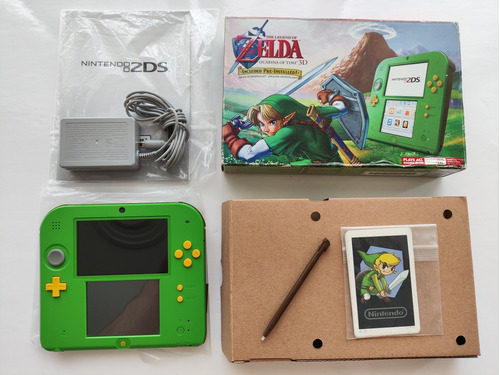 Nintendo 2ds Edicion Zelda Ocarina Of Time 3d + Juegos +caja