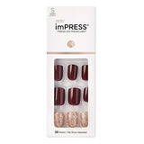 Uñas A Presión - Kiss Impress Press-on Manicure, Nail Kit, P