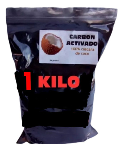 Carbon Activado  De Cáscara De Coco 1 Kilo