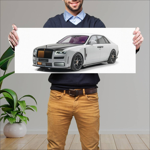 Cuadro 30x80cm Auto 2021 Rolls Royce Ghost By Ma 94