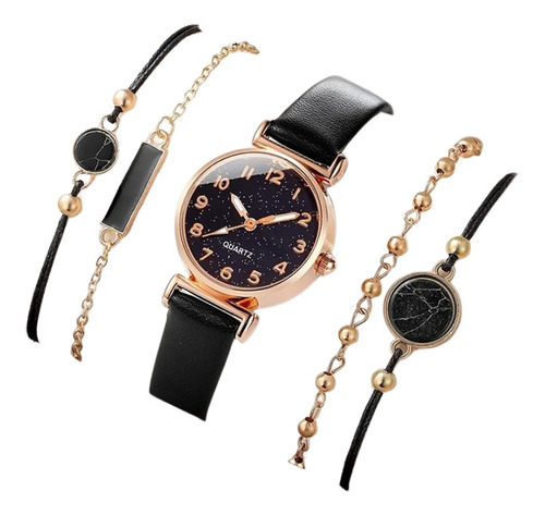 Set De Reloj Con Manillas De Lujos Muy Hermosas De  Dama