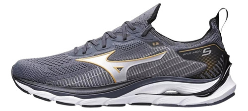 Tênis Mizuno Wave Mirai 5 Chumbo Masculino Corrida Academia