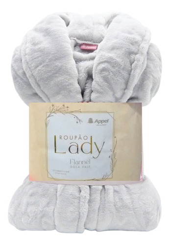 Roupão Plush Lady Feminino Flannel Macio Manga Longa Appel