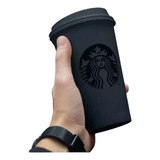 Vaso Starbucks Negro Grande Con Tapa A Rosca 