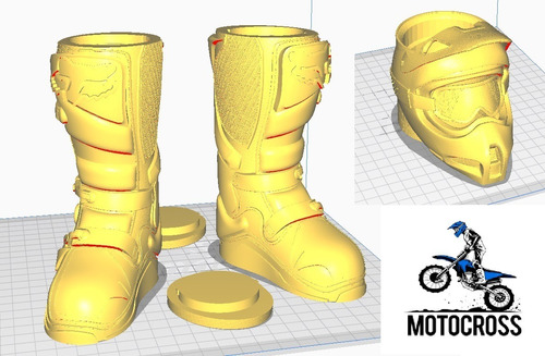 Mate Motocross Set Yerbera Archivo Stl Para Impresora 3d
