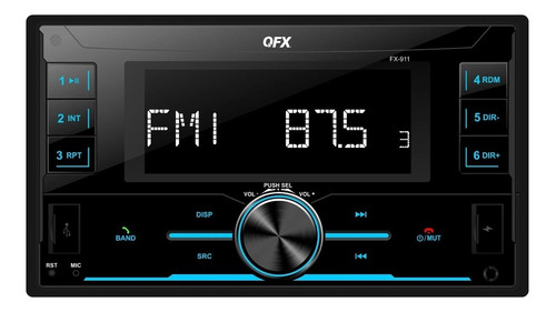 Autoestéreo Doble Din Qfx Fx-911 Con Bluetooth