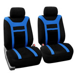 Funda Cubre Asientos Auto Universal Forro Asiento Azul 8 Pzs