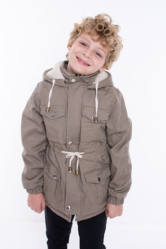 Campera O Parka Niño/nene Con Corderito Talles Reales