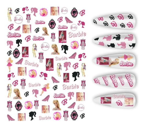 Kit C/20 Adesivos Barbie Películas Sortidos 3d