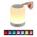 Parlante Altavoz Bluetooth Con Luz Recargable Mp3 Touch Lamp