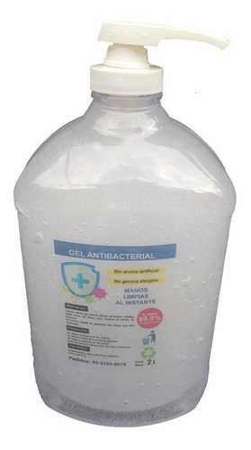 Gel Antibacterial 2 Litros 70% Alcohol Maxima Calidad