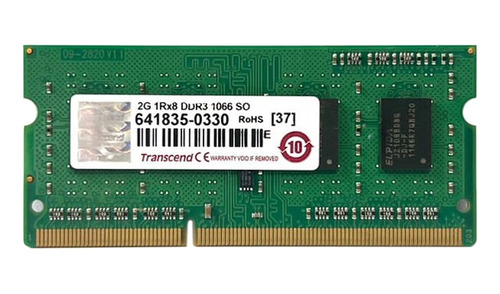 Memoria Ram Transcend 2gb 1rx8 Ddr3 1066 Sodimm