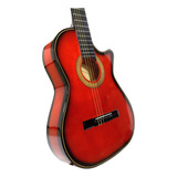 Guitarra Acústica Clásica Española M09-c Roja Sombreada