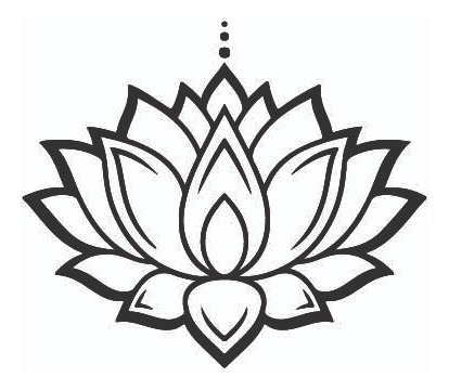 Vinilo De Pared Flor De Loto Sala Relajación Yoga Meditación