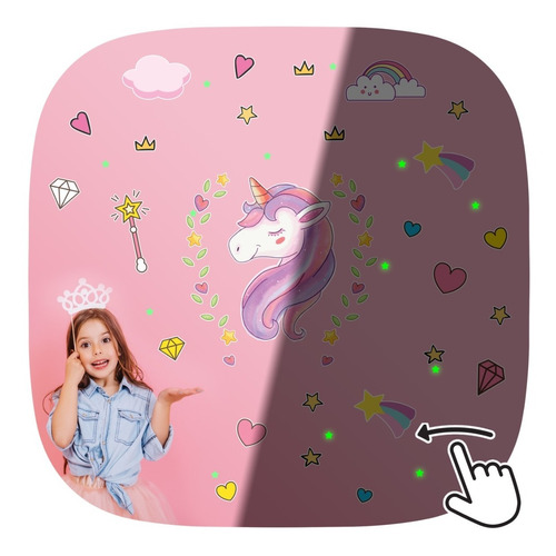 Vinilo Decorativo Infantil + Regalo Estrellas Fluorescentes