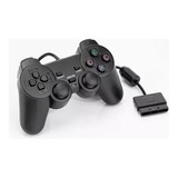 Controle Para Ps2 Dualshock Com Fio Analógico Plug And Play