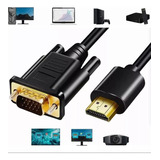 Adaptador Hdmi A Vga Con Cable De Audio Duplicador De 1.8m