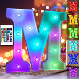 16 Letras De Luces Que Cambian De Color Luces 26 Letrer...