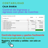 Control De Caja Diaria Con Plan De Cuentas