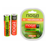 Pilas Aa Recargable 2900mah Noganet Doble A Pack X2