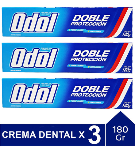 Dentrifico Odol Pasta Dental Odol 180g X3 Vence 01/26