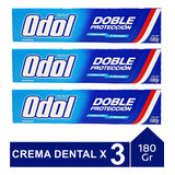 Dentrifico Odol Pasta Dental Odol 180g Con Fluor Y Calcio X3