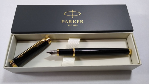 Pluma Estilográfica Parker Im Black Lacquer Gt