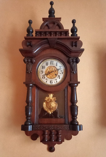 Reloj Antiguo Alemán Junghans 1906 De Pedulo, Único Funciona