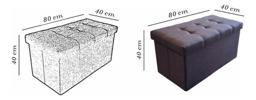 Taburete Armable / Pie De Cama/ Cajón Armable