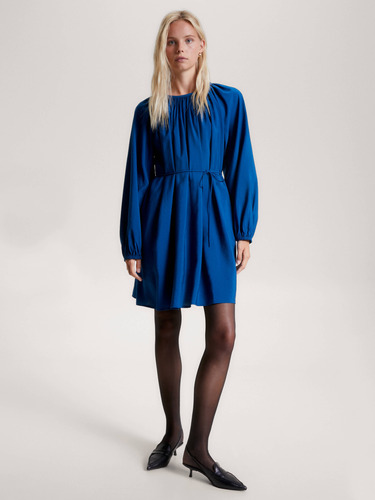 Vestido Azul Con Diseño Texturizado Tommy Hilfiger De Mujer