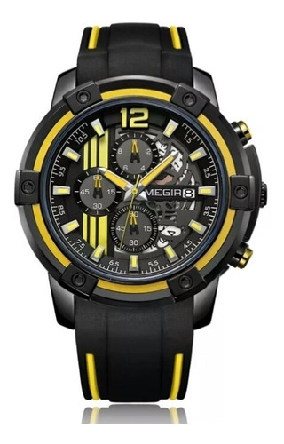 Reloj Megir Cronógrafo Deportivo Militar Reloj Hombre 2097