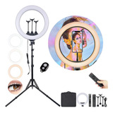  Iluminador Ring Light Led Rl18 Polegadas + Sup Cel + Tripe