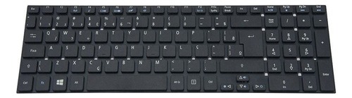 Teclado P/ Acer Aspire E15 E5-571-51af E5-571-32eg Br Com Ç Cor Preto Idioma Português Brasil