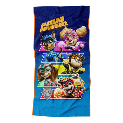 Toalla Premium Para Baño 75x147 Cm Paw Patrol Acción Color Azul
