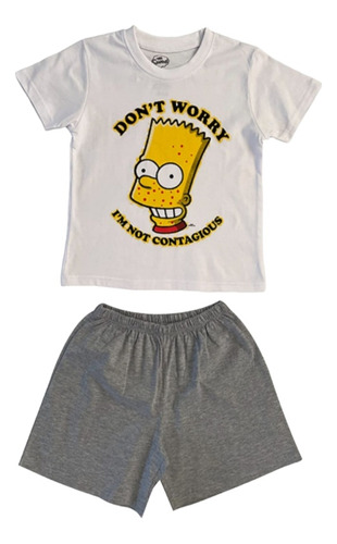 Pijama Para Niños Los Simpson,  Tiare De Algodón 