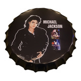 Cartel Metal 35 Cm Adorno Pared 35 Cm Michael Jackson.