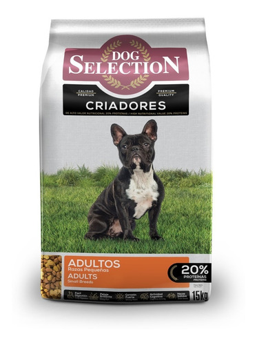 Dog Selection Criadores Alimento Para Perro Adulto De Raza Pequeña Sabor Carne Y Pollo En Bolsa De 15 kg