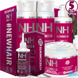 5 Kit New Hair Nh Antiqueda Crescimento E Força Revenda