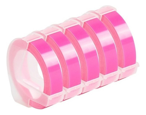 5 De Color Rosa Claro Estampado De Pvc 3d For Dymo 12965 18