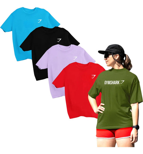 Paquete De Oversized Para Mujer 5 Piezas Para Gym Gymshark | Meses sin interés