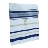 Chal / Talit De Oracion Holy Land Dark Blue Small