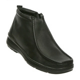 Botin Romulo Negro 9262 Para Hombre En Cuero. Romulus