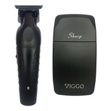 Patillera Trimmer Kemei 2299 + Afeitadora Shaver Viggo 04