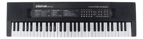 Teclado Bigfun Bf-720a1 Infantil Eletrônico Órgão 61 Teclas Com Microfone