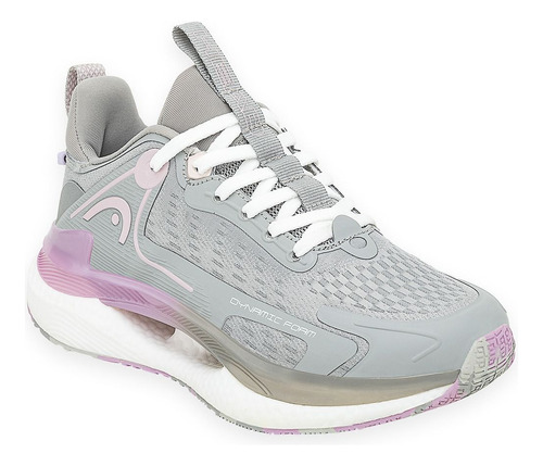 Zapatilla Head Tunez W Gris Rosa Running He305