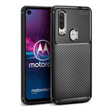 Olixar Para Motorola One Action Carcasa De Fibra De Carbono 